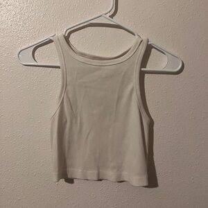Wild Fable White Ribbed Tank Top